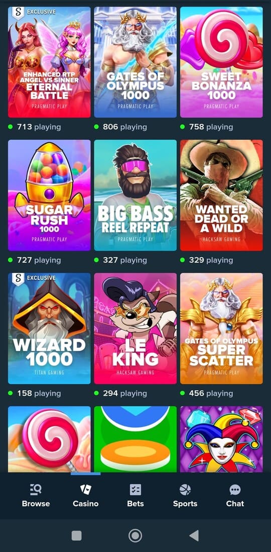 Categorieën: slots, megaways, jackpots